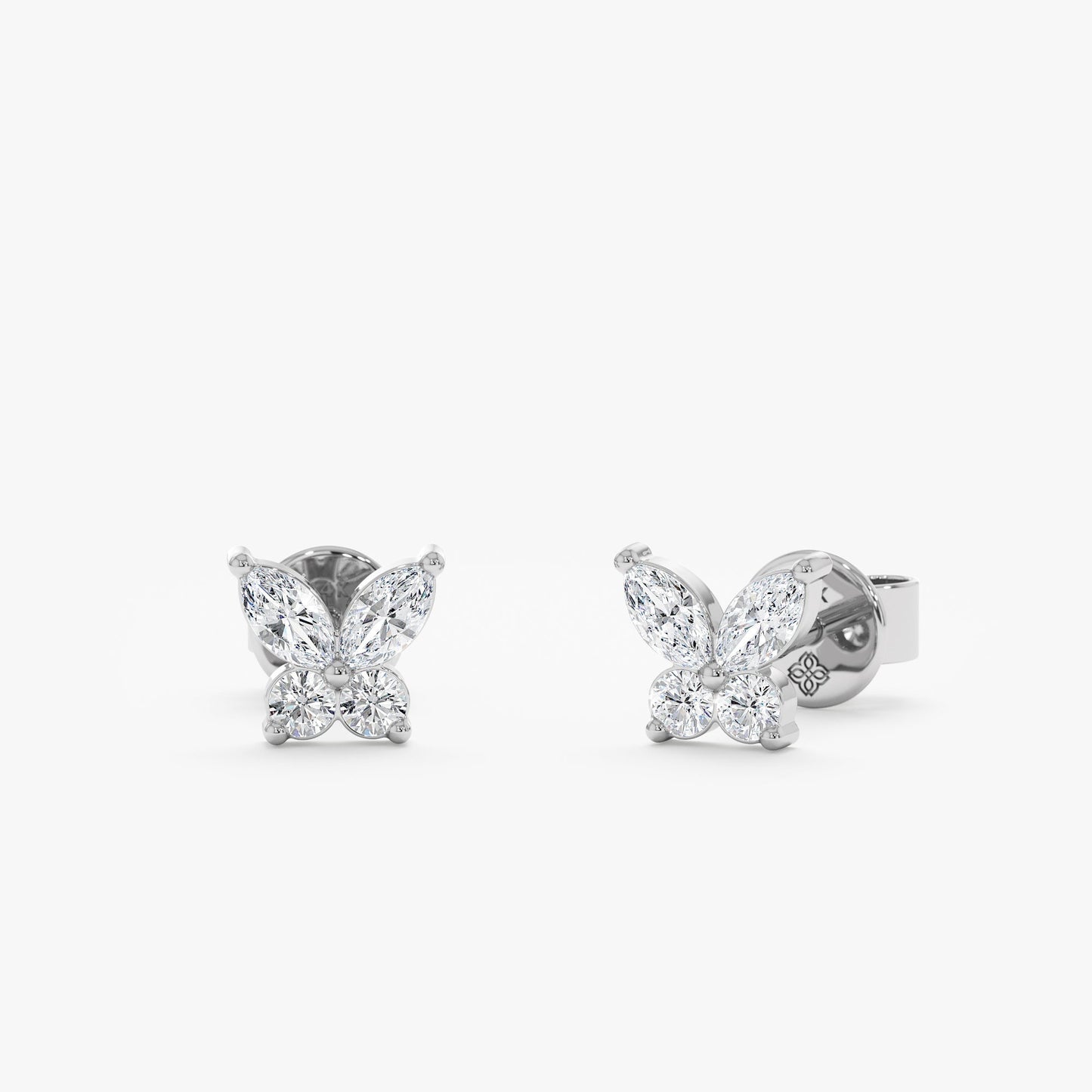 1.0 CT Round Bezel Solitaire Lab Grown Diamond Earrings