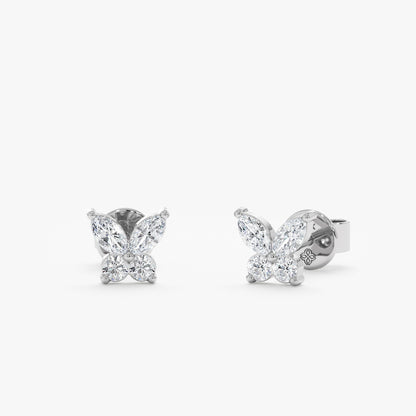 1.0 CT Round Bezel Solitaire Lab Grown Diamond Earrings