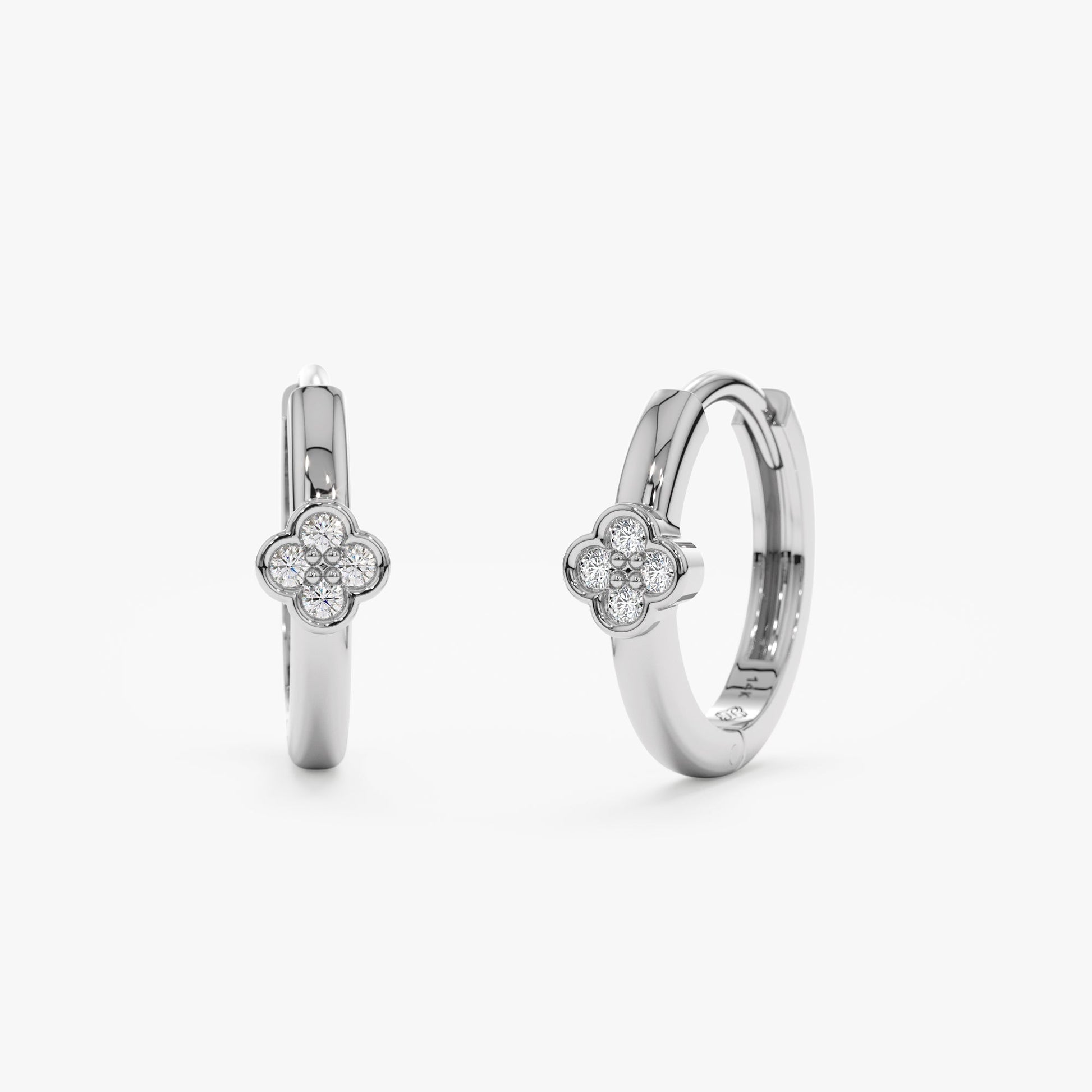 1.0 CT Round Bezel Solitaire Lab Grown Diamond Earrings