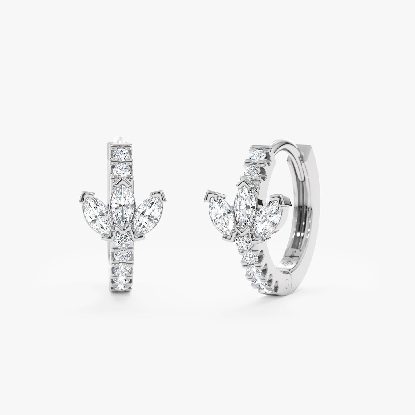 1.0 CT Round Bezel Solitaire Lab Grown Diamond Earrings
