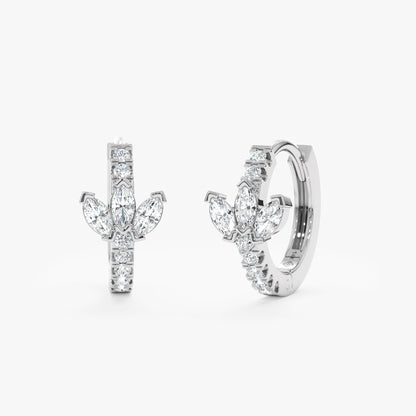 1.0 CT Round Bezel Solitaire Lab Grown Diamond Earrings