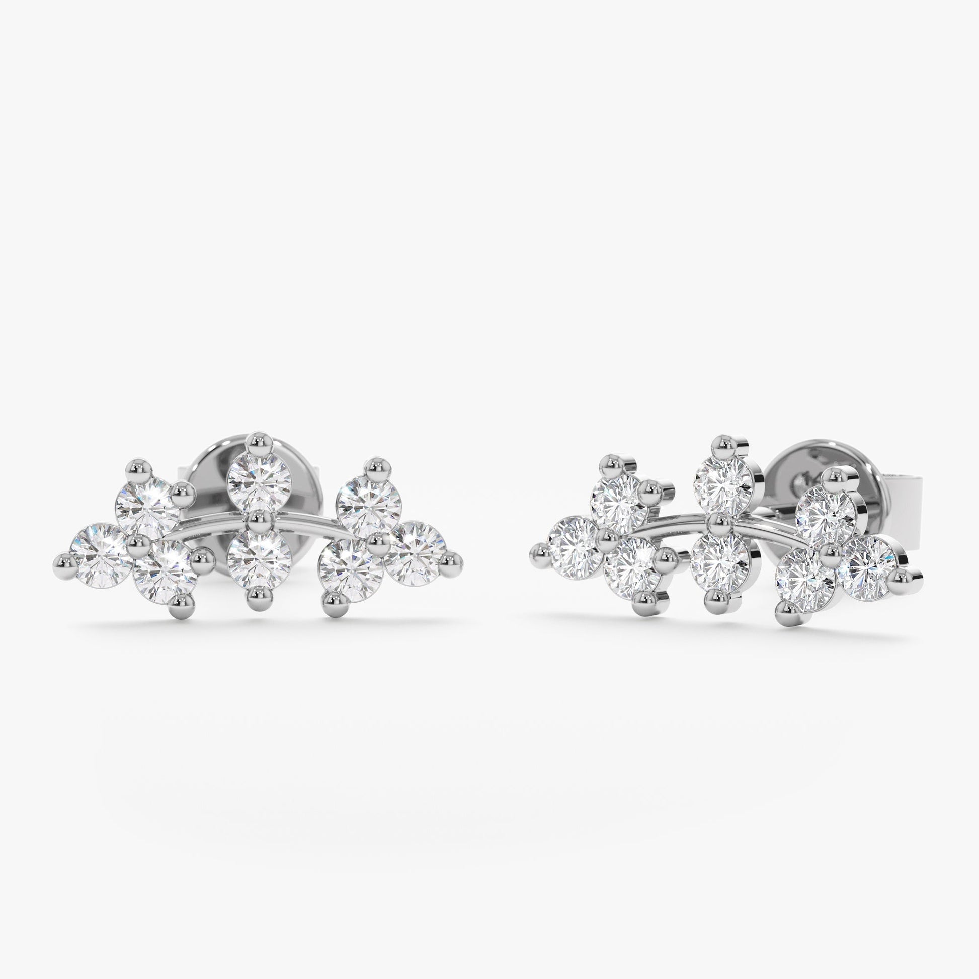 1.0 CT Round Bezel Solitaire Lab Grown Diamond Earrings