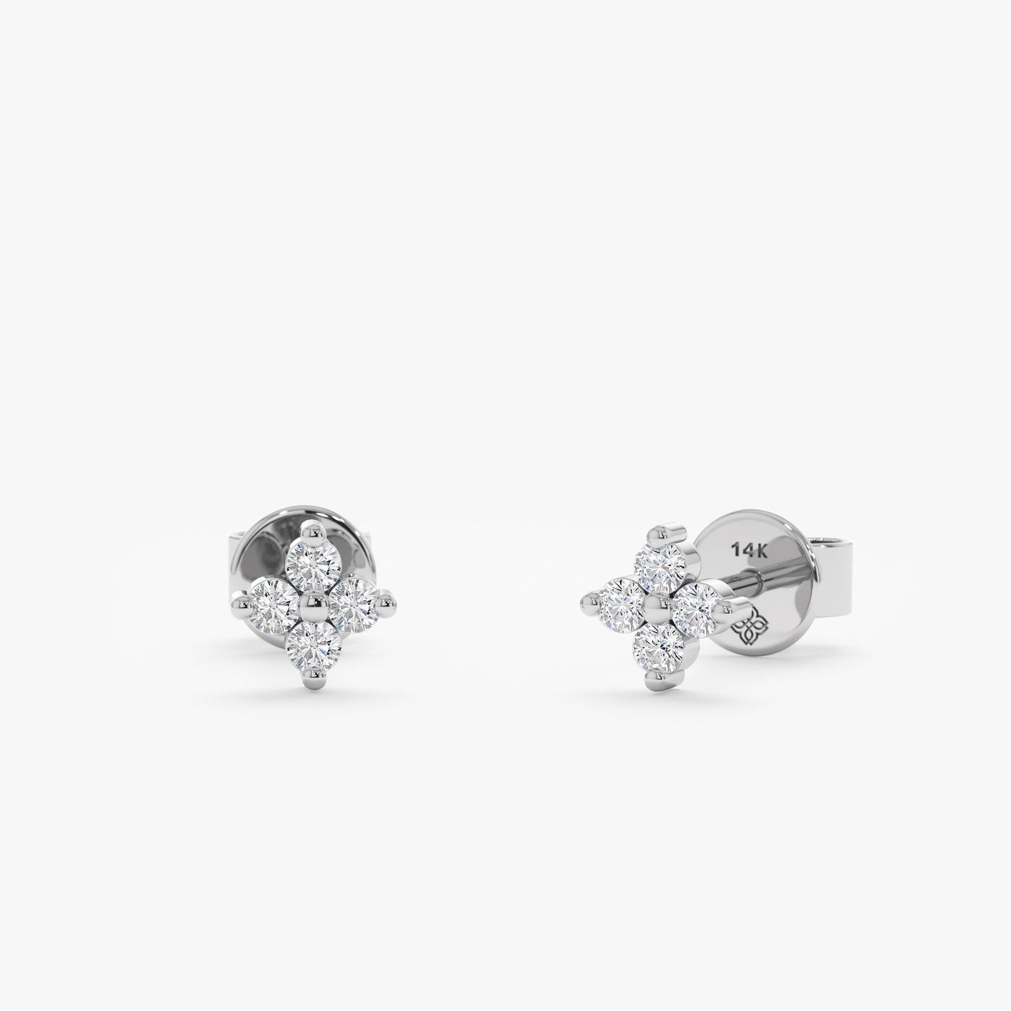 1.0 CT Round Bezel Solitaire Lab Grown Diamond Earrings