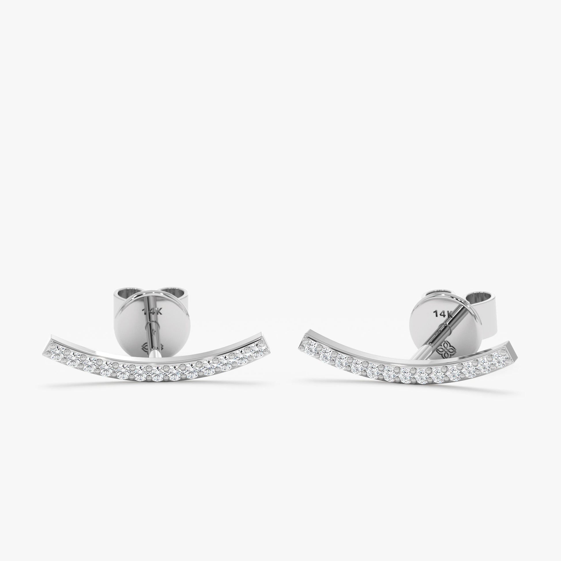 1.0 CT Round Bezel Solitaire Lab Grown Diamond Earrings