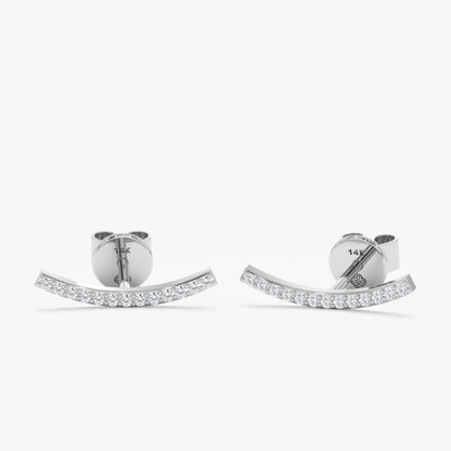 1.0 CT Round Bezel Solitaire Lab Grown Diamond Earrings