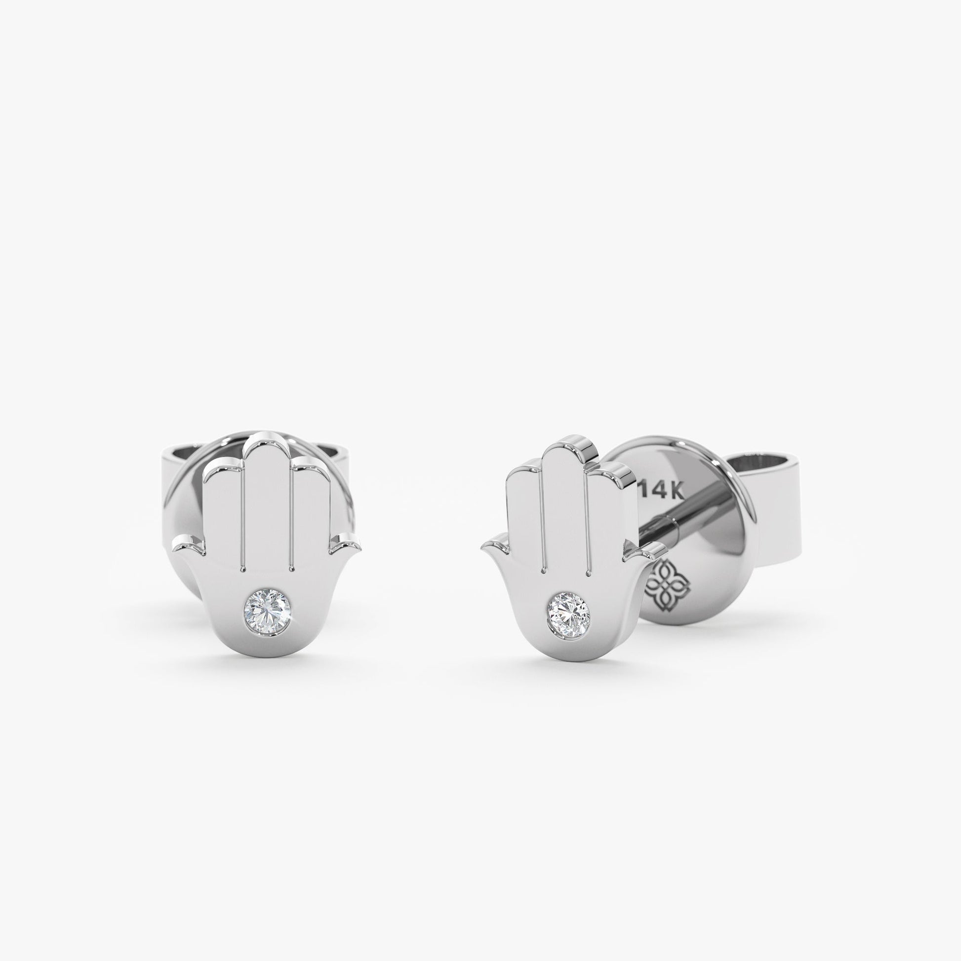 1.0 CT Round Bezel Solitaire Lab Grown Diamond Earrings