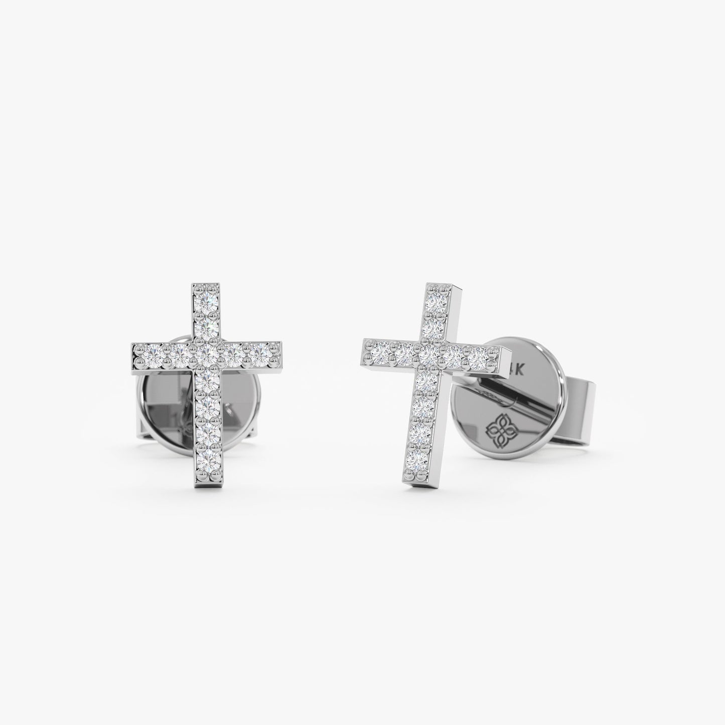 1.0 CT Round Bezel Solitaire Lab Grown Diamond Earrings