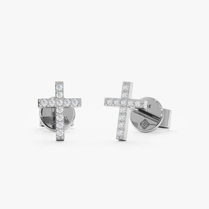 1.0 CT Round Bezel Solitaire Lab Grown Diamond Earrings