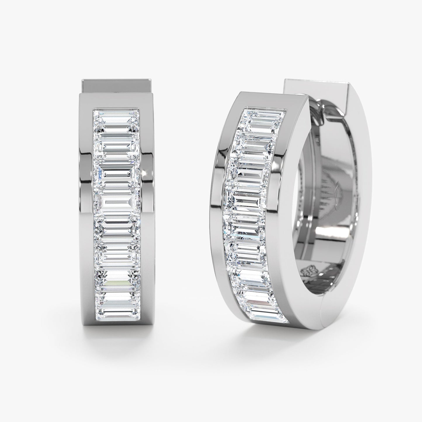 1.0 CT Round Bezel Solitaire Lab Grown Diamond Earrings