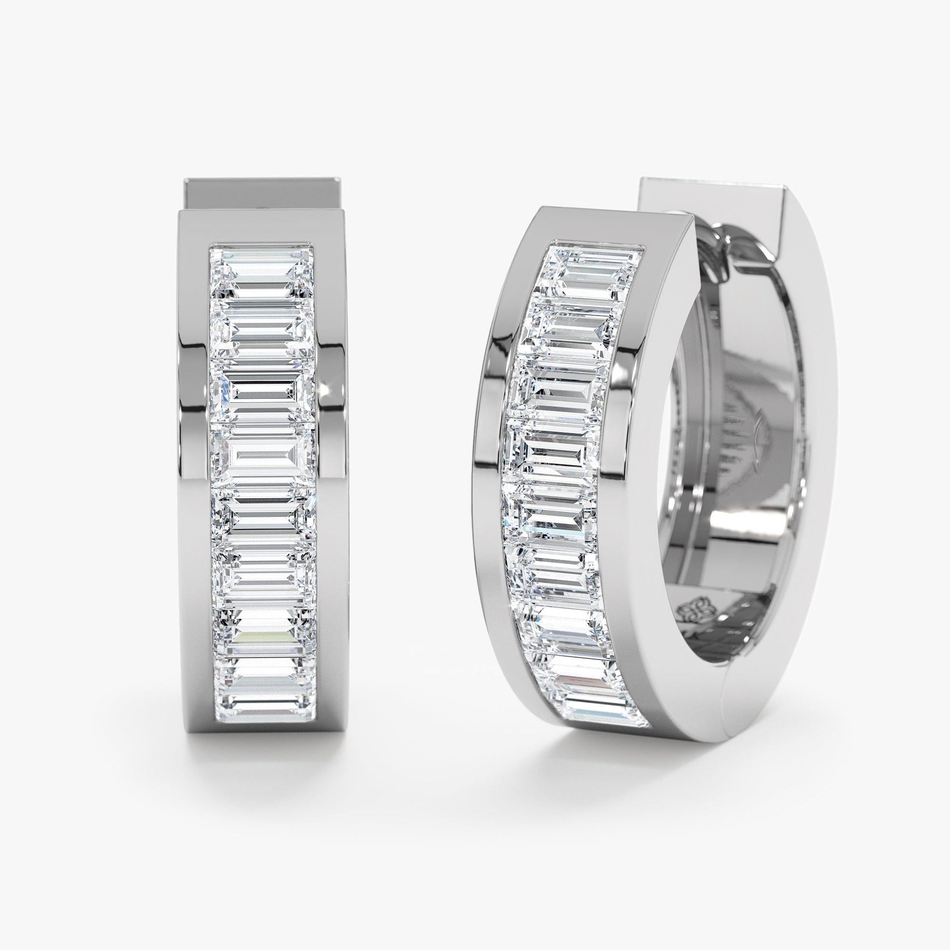 1.0 CT Round Bezel Solitaire Lab Grown Diamond Earrings