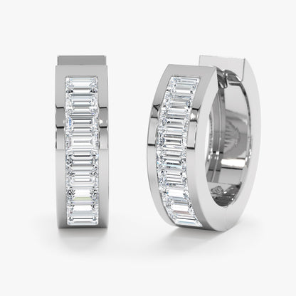 1.0 CT Round Bezel Solitaire Lab Grown Diamond Earrings