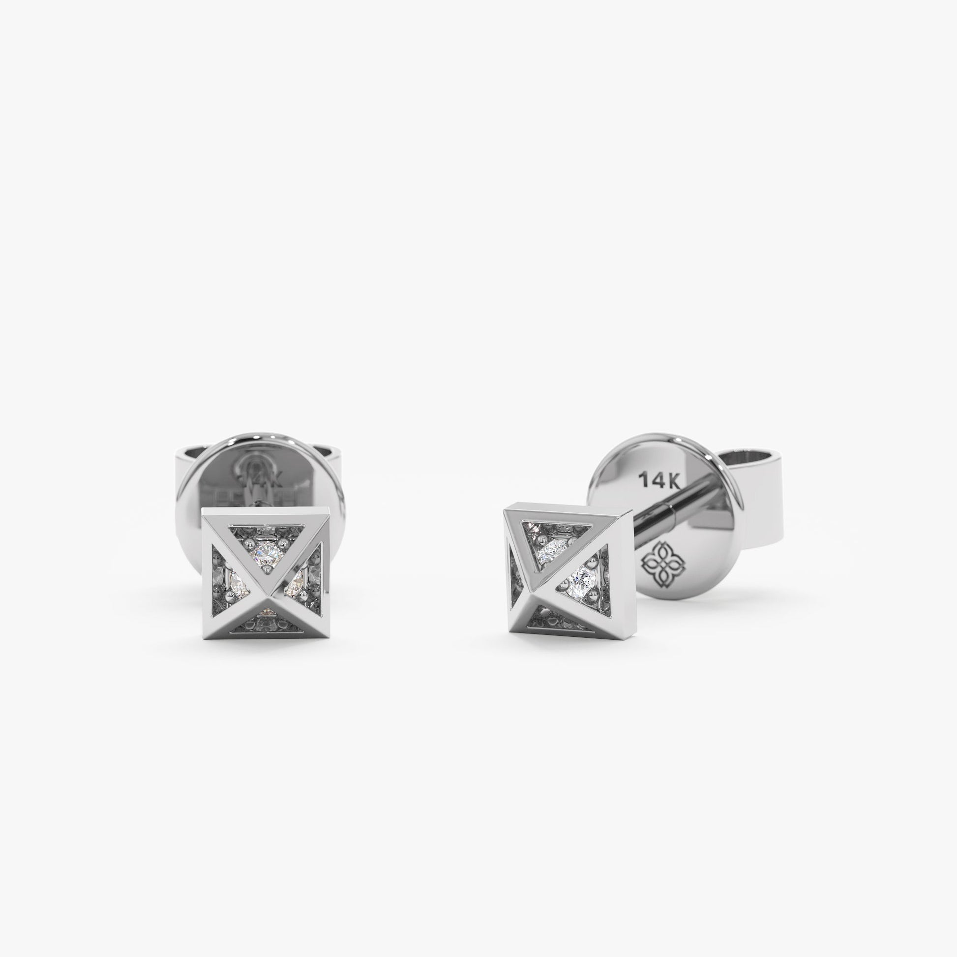 1.0 CT Round Bezel Solitaire Lab Grown Diamond Earrings