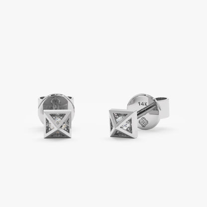 1.0 CT Round Bezel Solitaire Lab Grown Diamond Earrings