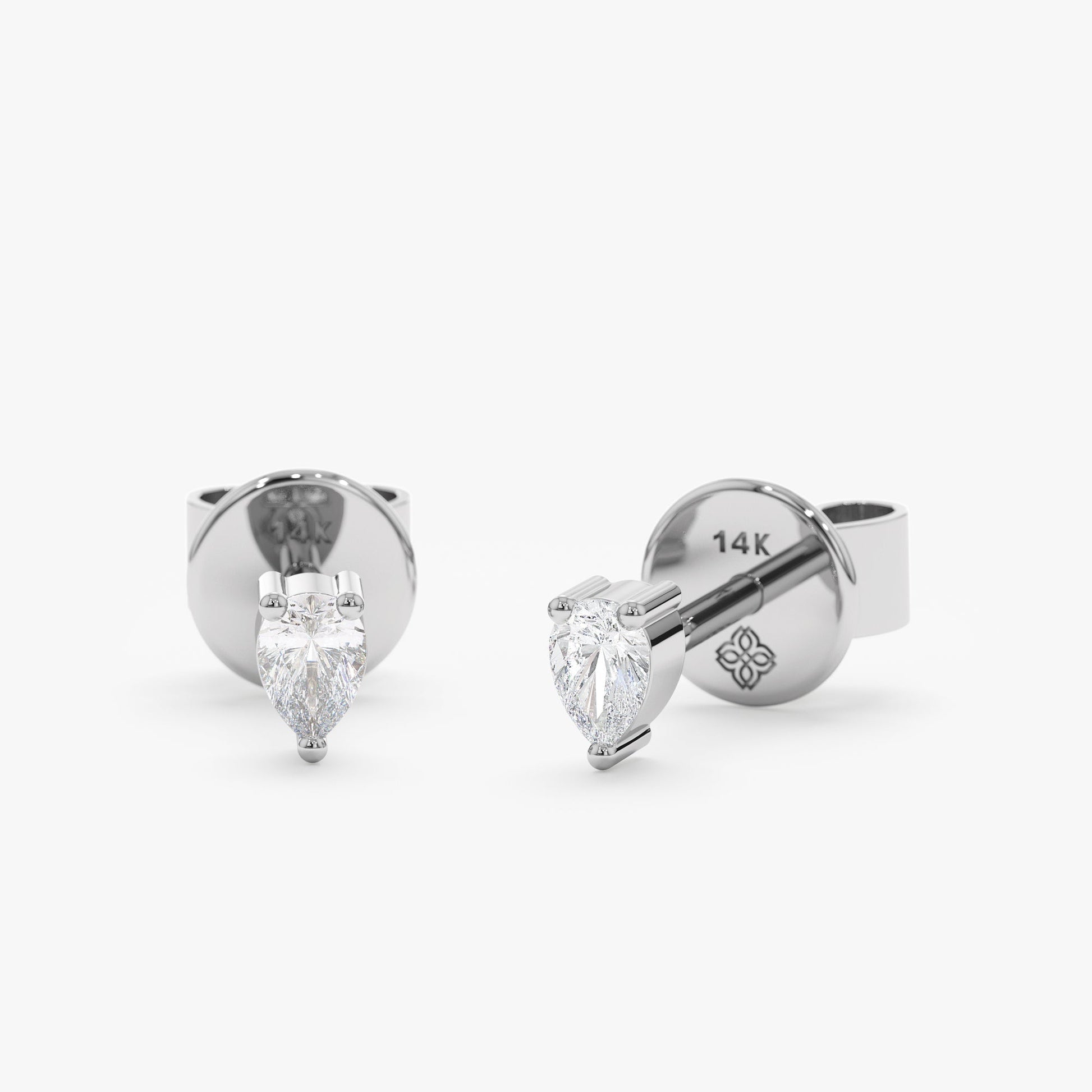 1.0 CT Round Bezel Solitaire Lab Grown Diamond Earrings