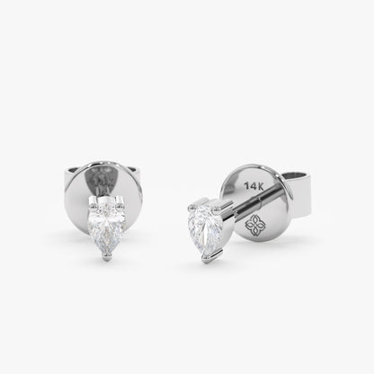 1.0 CT Round Bezel Solitaire Lab Grown Diamond Earrings
