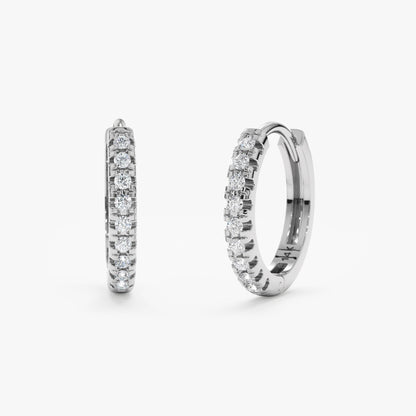 1.0 CT Round Bezel Solitaire Lab Grown Diamond Earrings