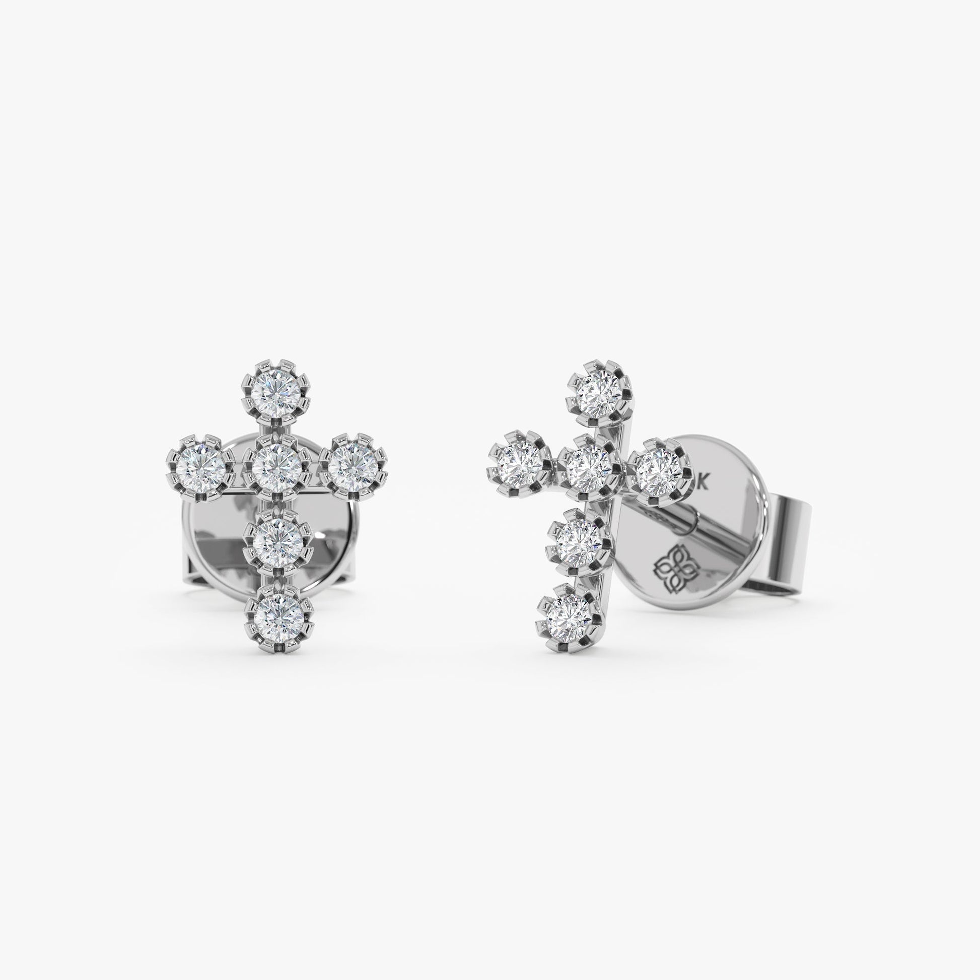 1.0 CT Round Bezel Solitaire Lab Grown Diamond Earrings