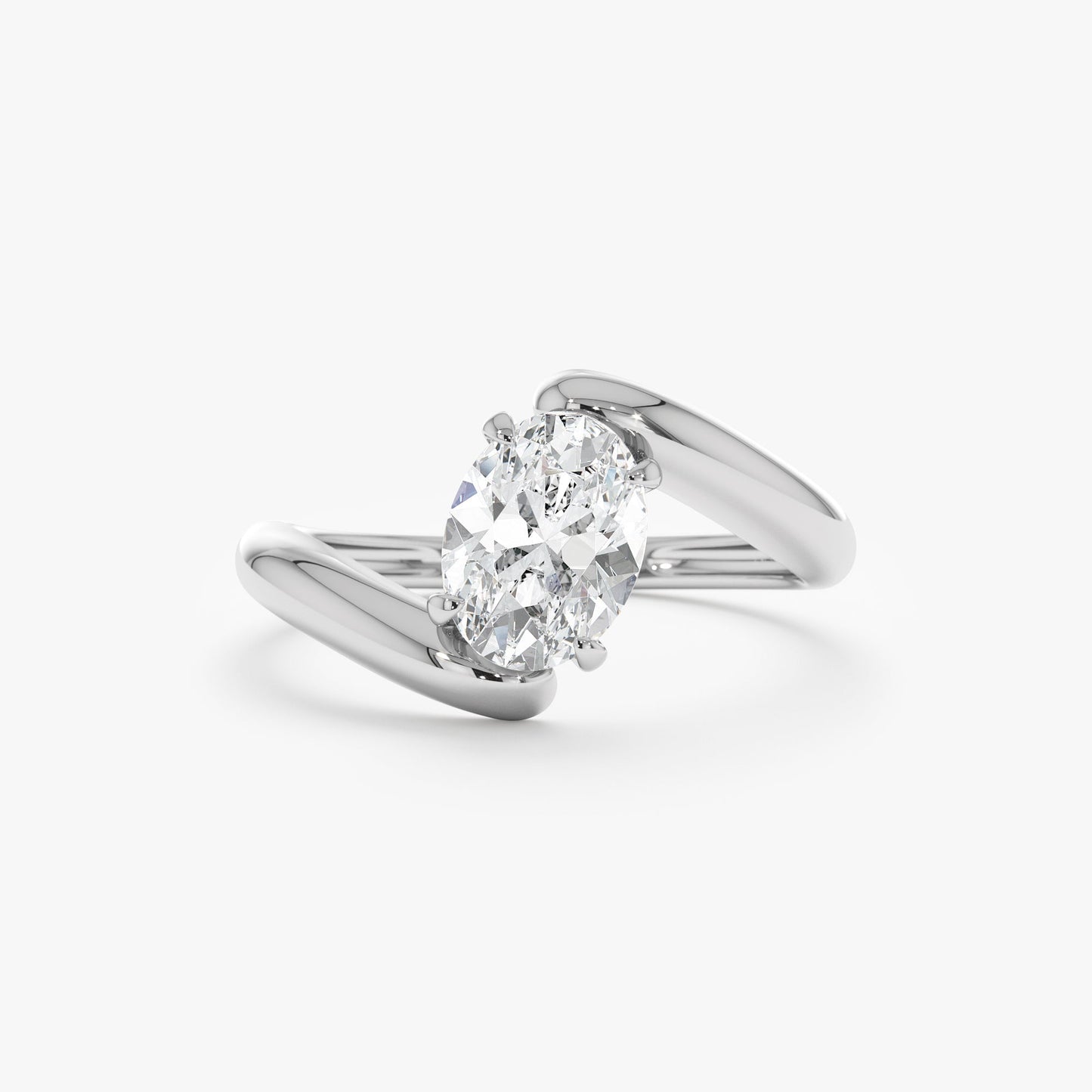 2 CT Round Three Stones Lab Grown Diamond Engagement Ring