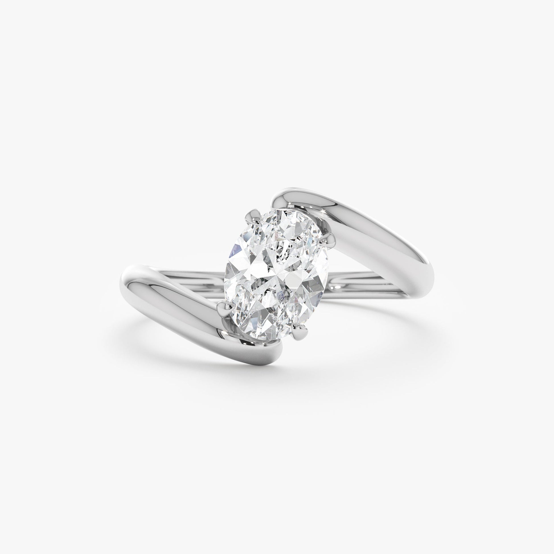 2 CT Round Three Stones Lab Grown Diamond Engagement Ring