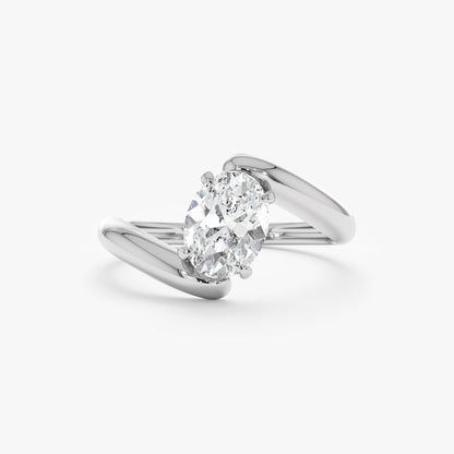 2 CT Round Three Stones Lab Grown Diamond Engagement Ring