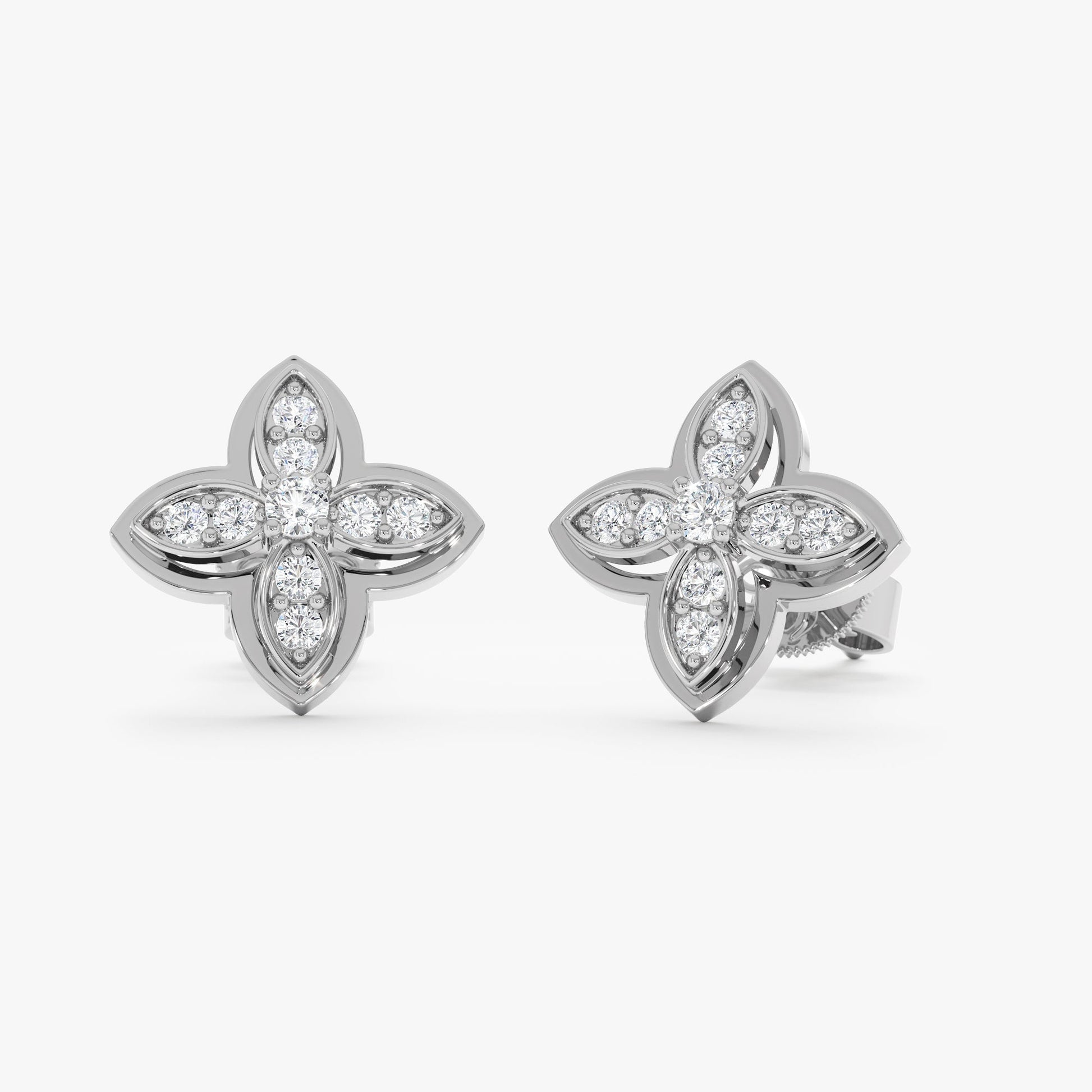 1.0 CT Round Bezel Solitaire Lab Grown Diamond Earrings