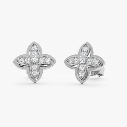 1.0 CT Round Bezel Solitaire Lab Grown Diamond Earrings