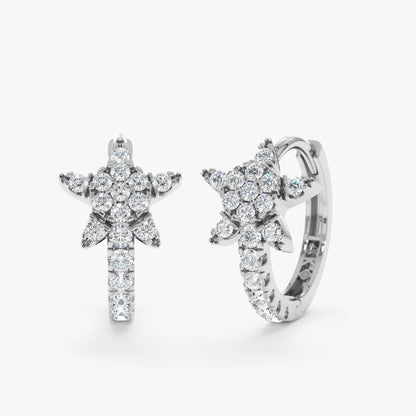 1.0 CT Round Bezel Solitaire Lab Grown Diamond Earrings