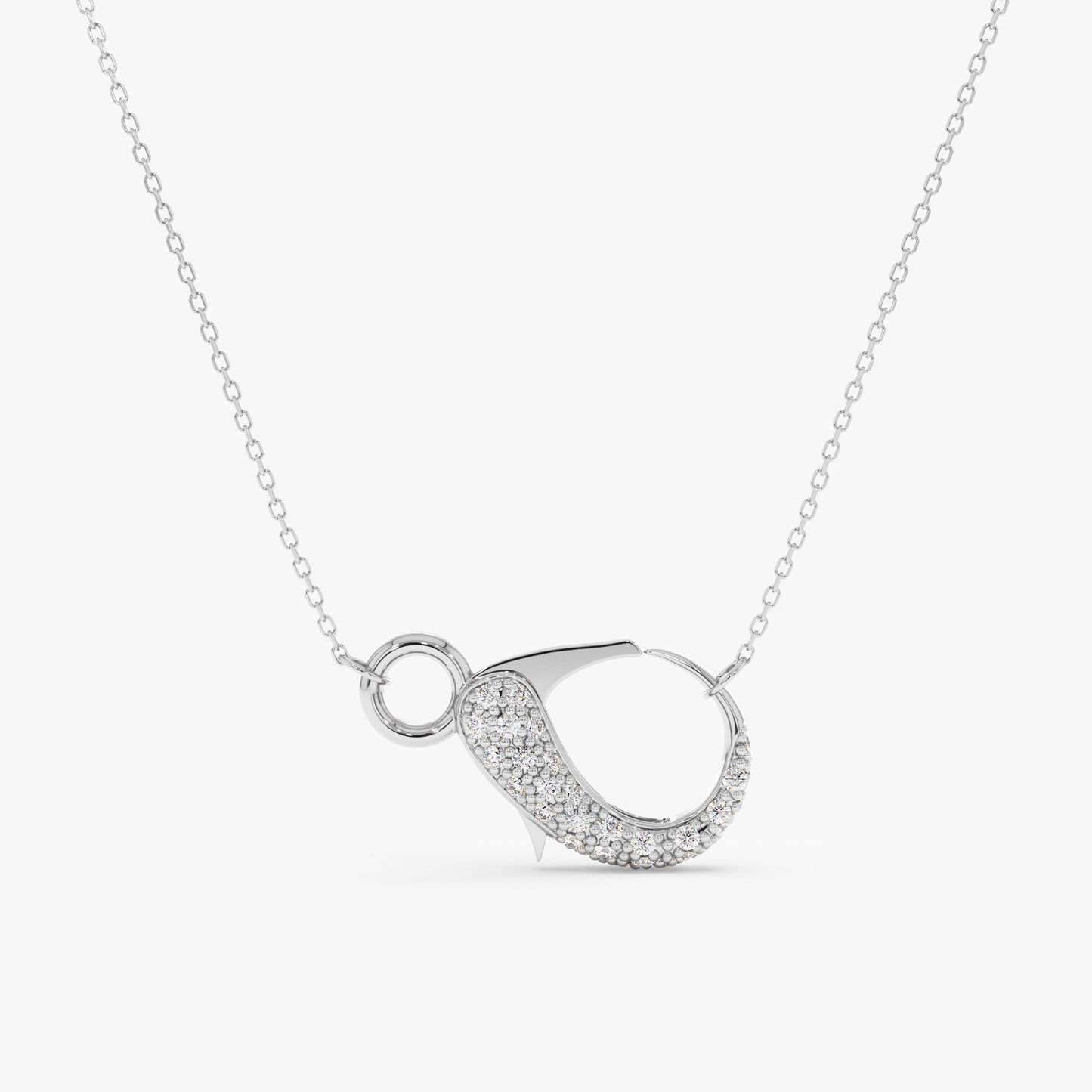 1.0 CT Round Bezel Solitaire Lab Grown Diamond Necklace