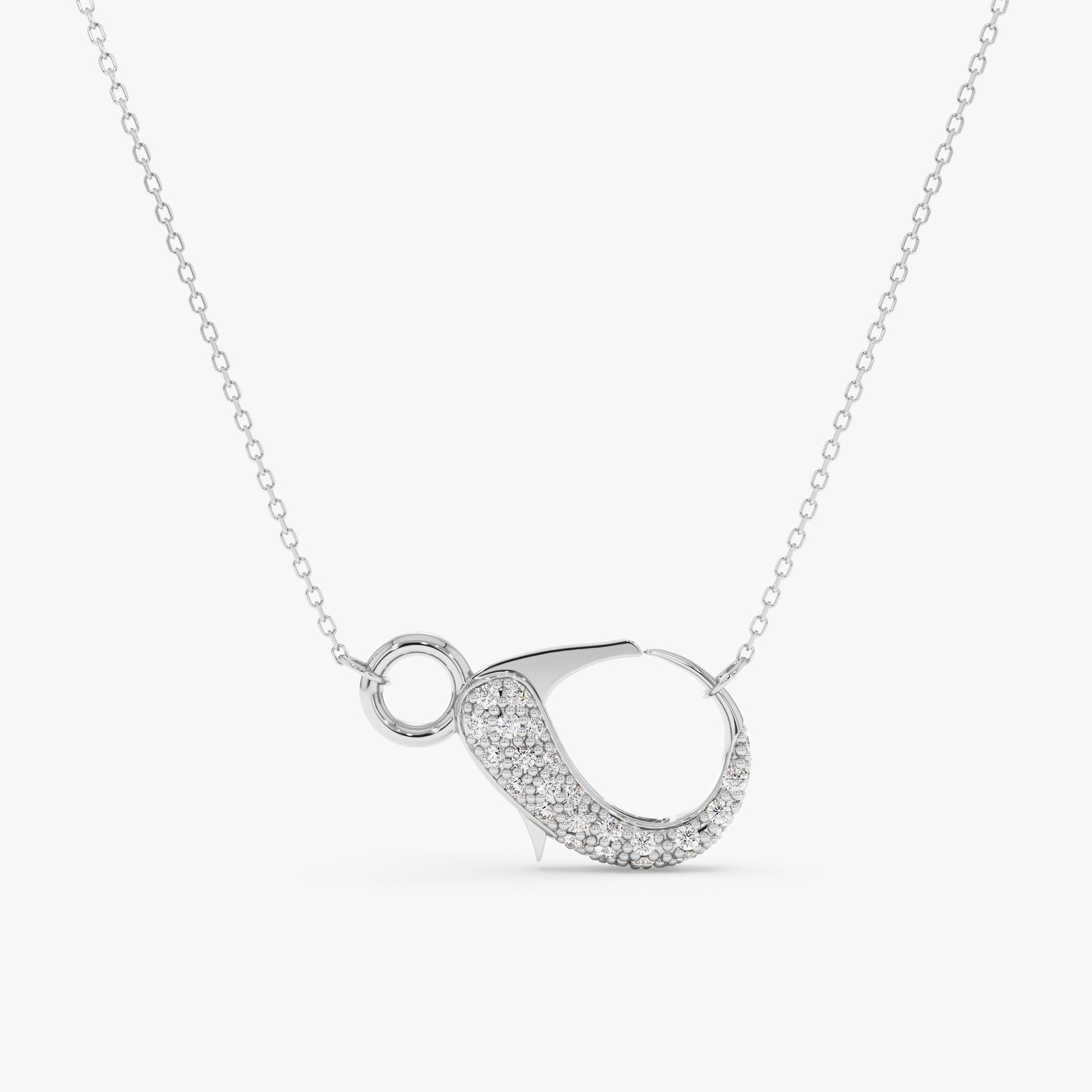 1.0 CT Round Bezel Solitaire Lab Grown Diamond Necklace