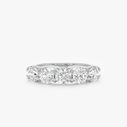 2 CT Round Three Stones Lab Grown Diamond Engagement Ring