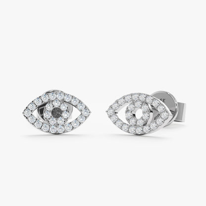 1.0 CT Round Bezel Solitaire Lab Grown Diamond Earrings