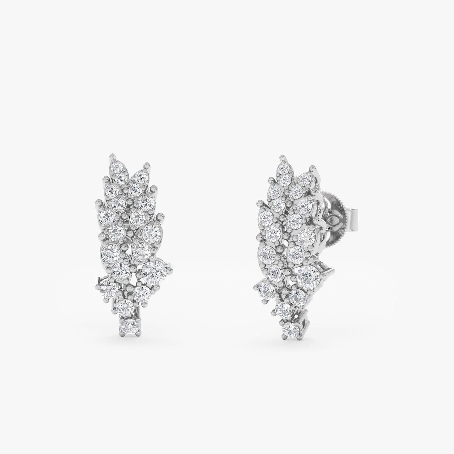 1.0 CT Round Bezel Solitaire Lab Grown Diamond Earrings