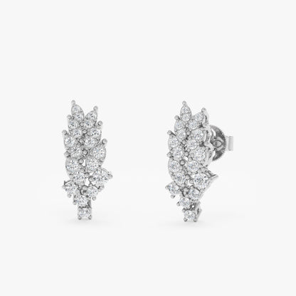 1.0 CT Round Bezel Solitaire Lab Grown Diamond Earrings