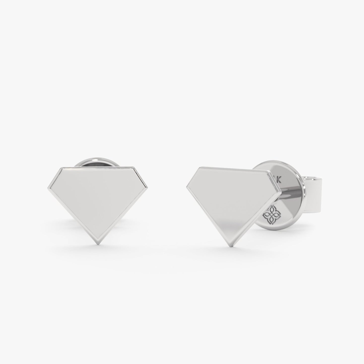 1.0 CT Round Bezel Solitaire Lab Grown Diamond Earrings