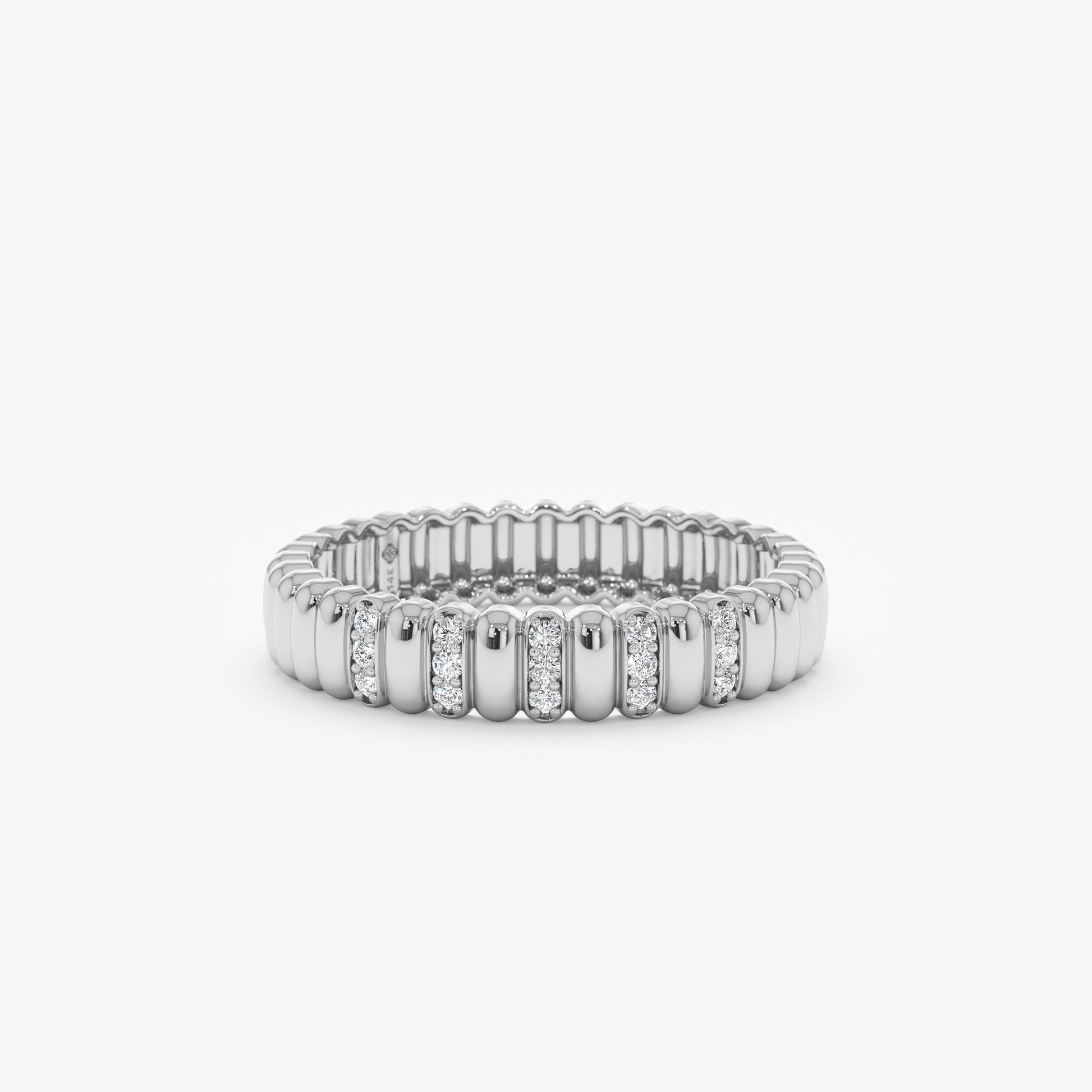 0.37 CT Round Full Eternity Lab Grown Diamond Wedding Band