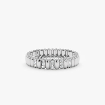 0.37 CT Round Full Eternity Lab Grown Diamond Wedding Band