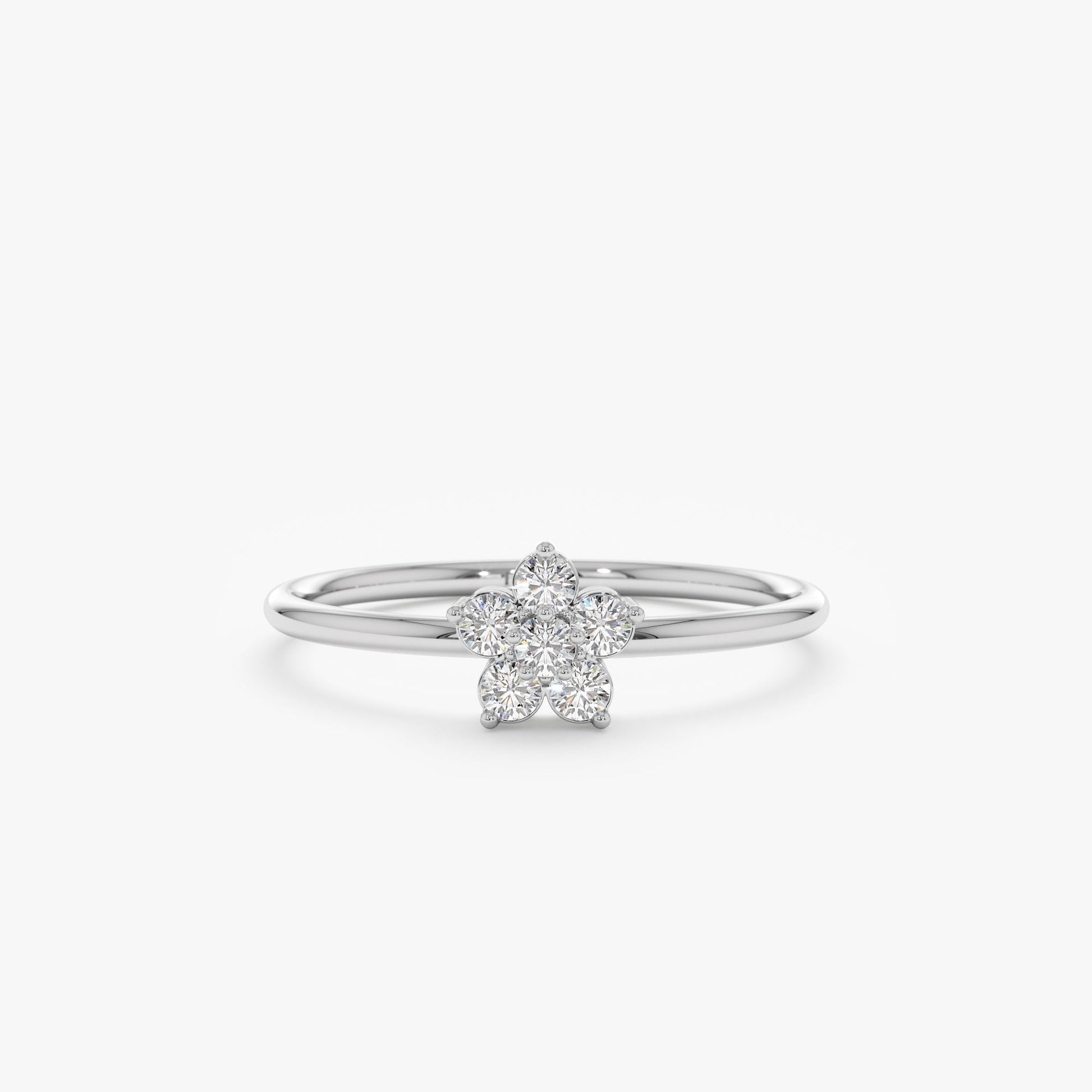 2 CT Round Three Stones Lab Grown Diamond Engagement Ring