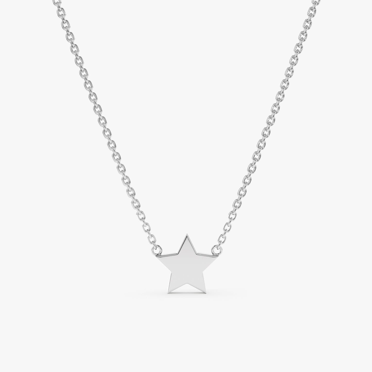 1.0 CT Round Bezel Solitaire Lab Grown Diamond Necklace