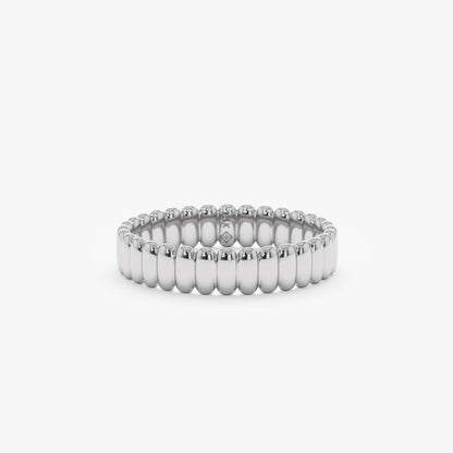 0.37 CT Round Full Eternity Lab Grown Diamond Wedding Band