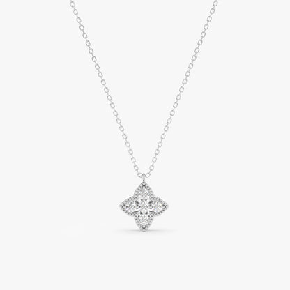 1.0 CT Round Bezel Solitaire Lab Grown Diamond Necklace