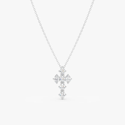 1.0 CT Round Bezel Solitaire Lab Grown Diamond Necklace
