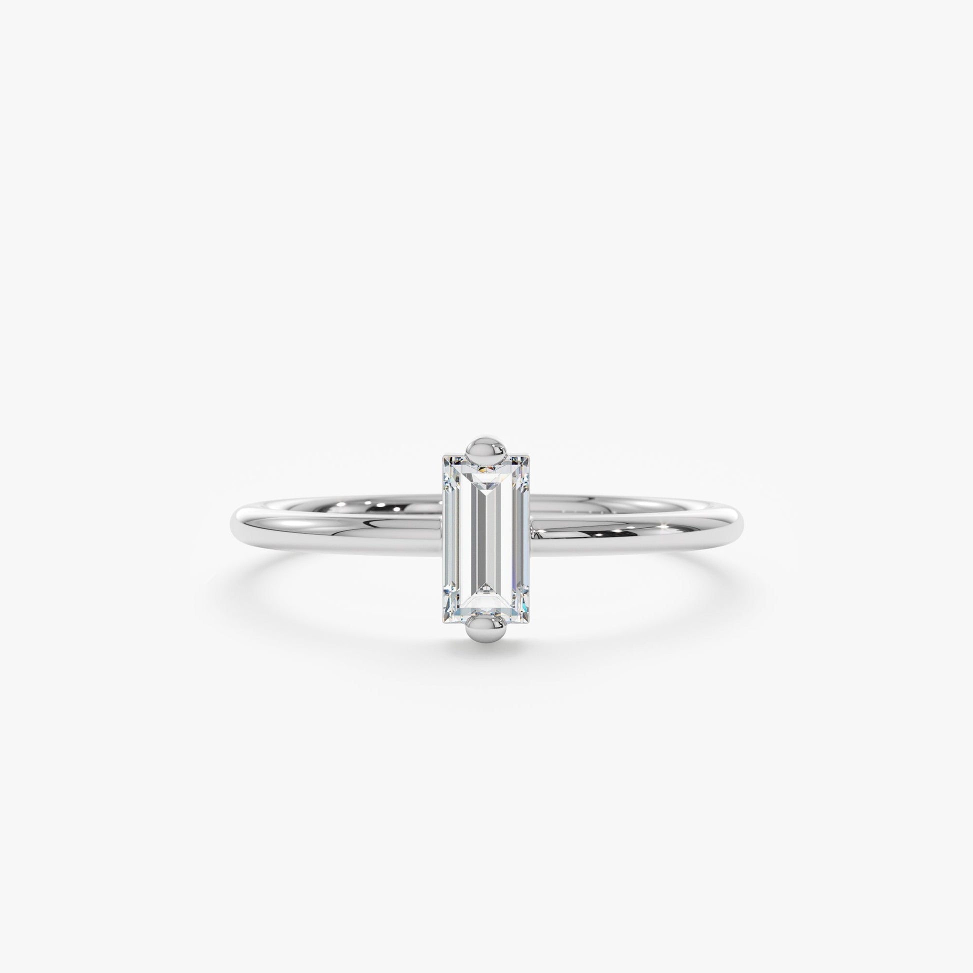 2 CT Round Three Stones Lab Grown Diamond Engagement Ring