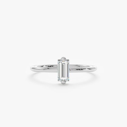 2 CT Round Three Stones Lab Grown Diamond Engagement Ring