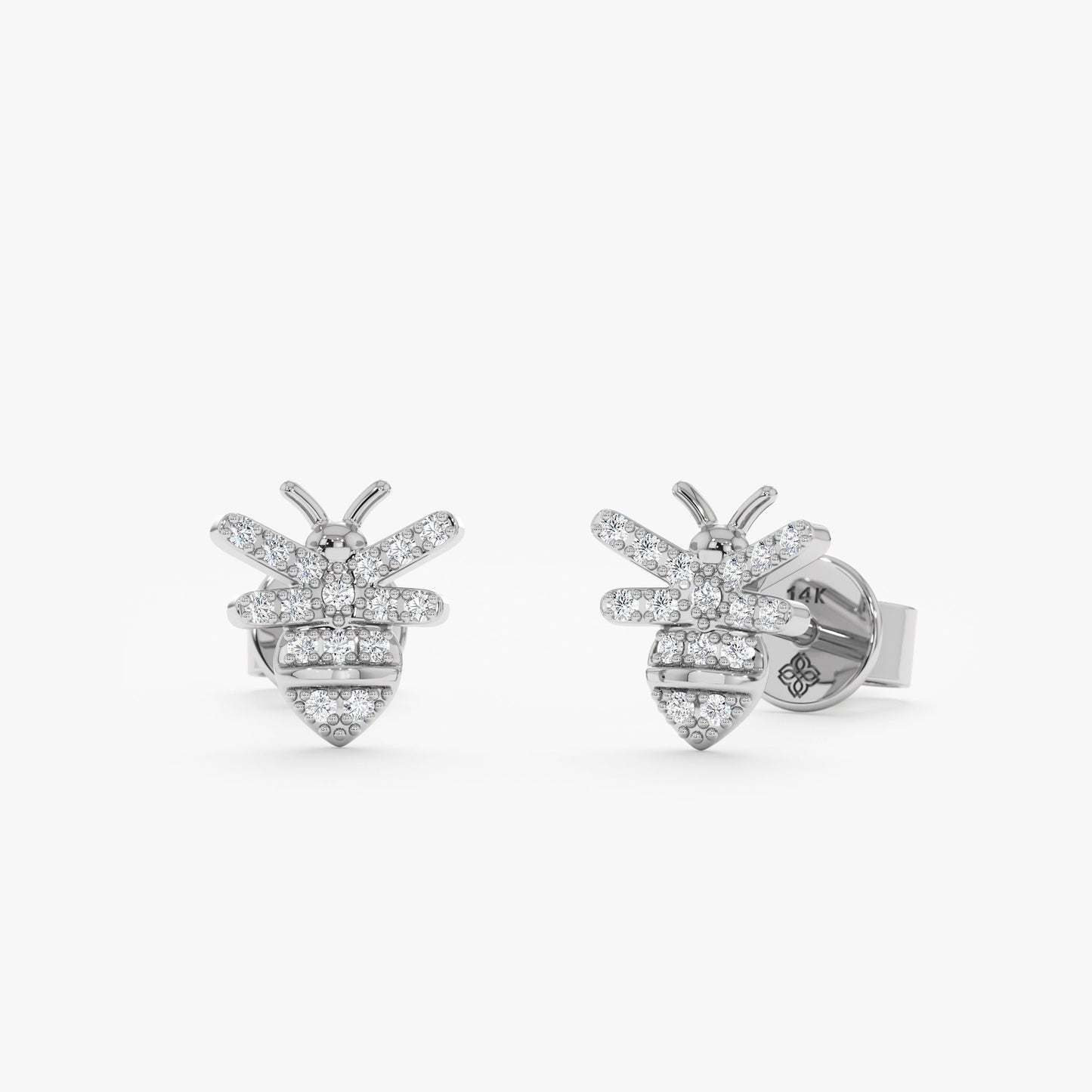 1.0 CT Round Bezel Solitaire Lab Grown Diamond Earrings
