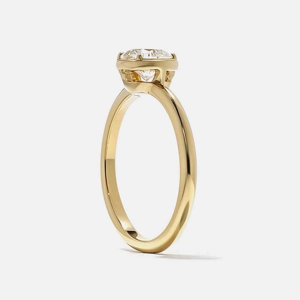 2 CT Round Three Stones Lab Grown Diamond Engagement Ring