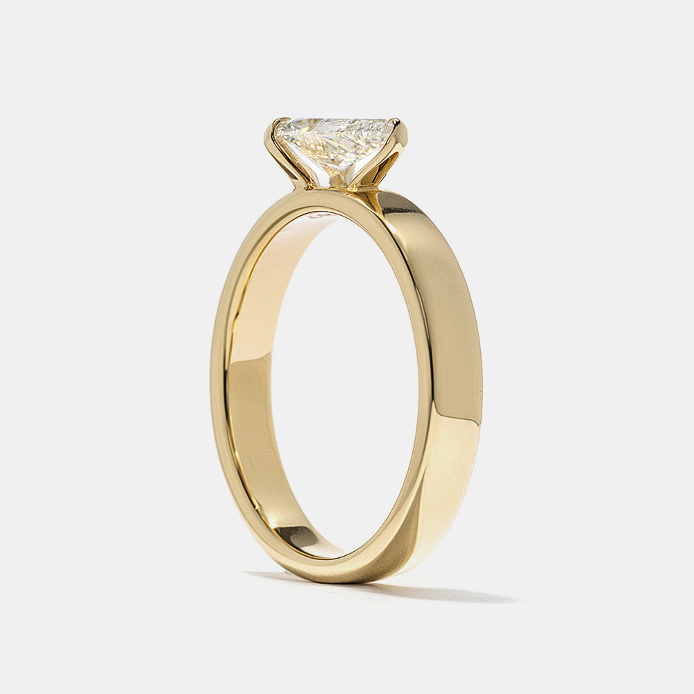 2 CT Round Three Stones Lab Grown Diamond Engagement Ring