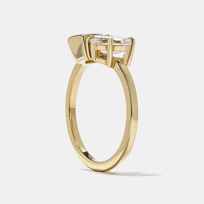 2 CT Round Three Stones Lab Grown Diamond Engagement Ring