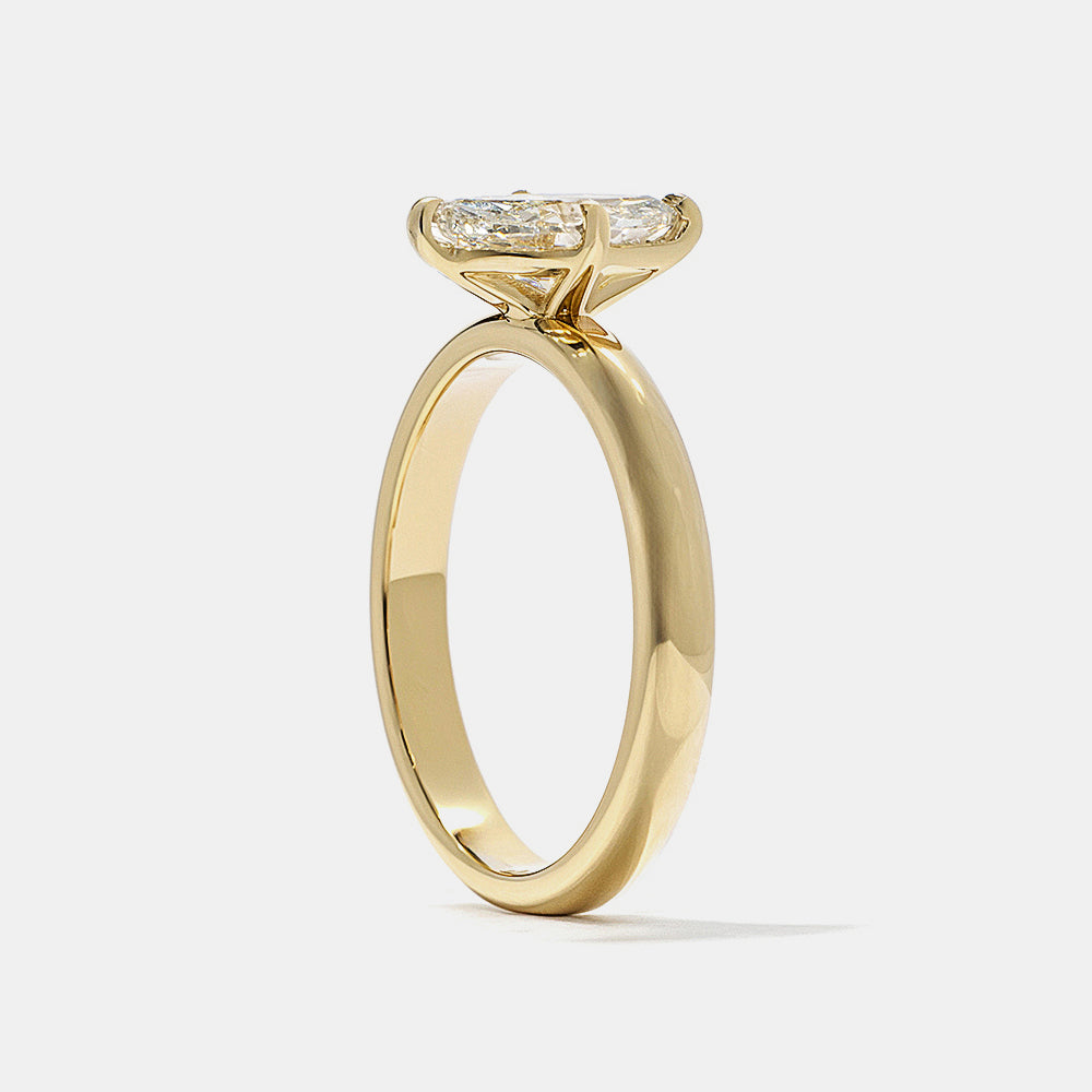 2 CT Round Three Stones Lab Grown Diamond Engagement Ring