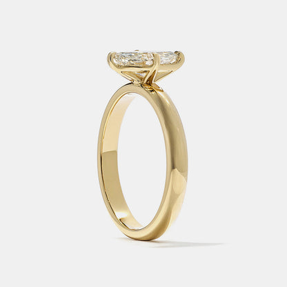 2 CT Round Three Stones Lab Grown Diamond Engagement Ring