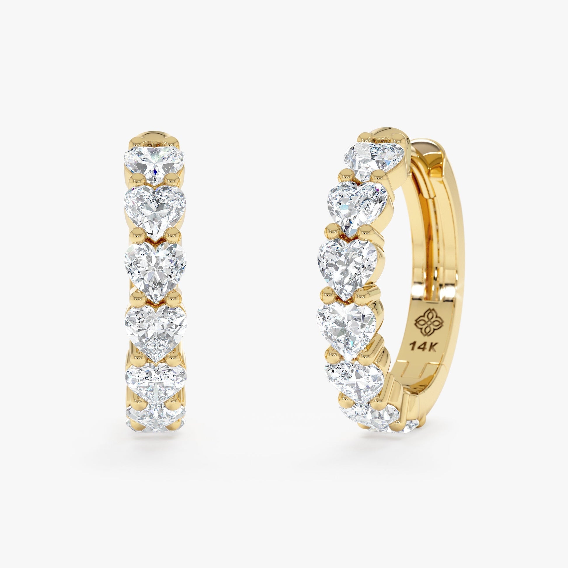 1.0 CT Round Bezel Solitaire Lab Grown Diamond Earrings